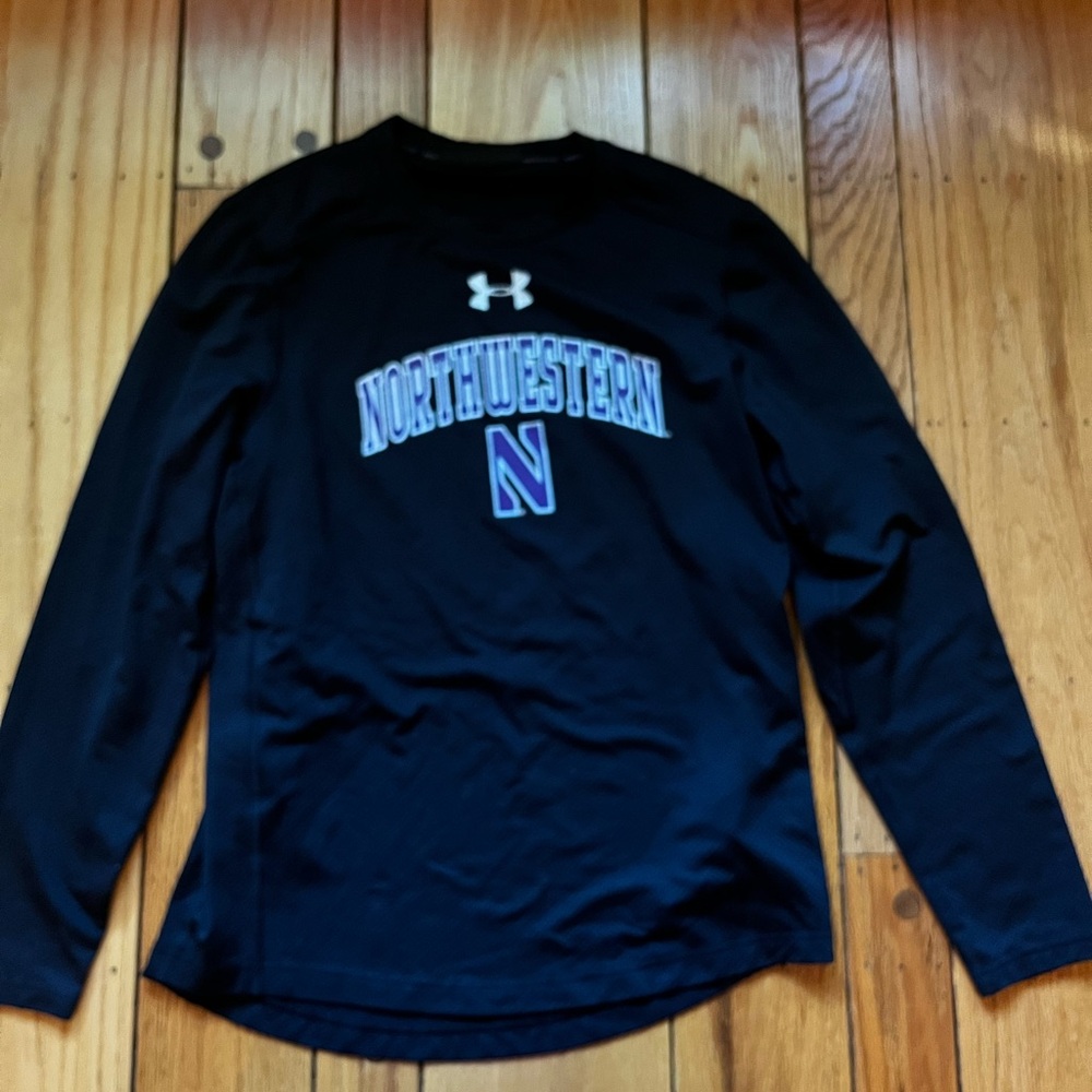 Under Armour Black Northwestern Long Sleeve Shirt size small